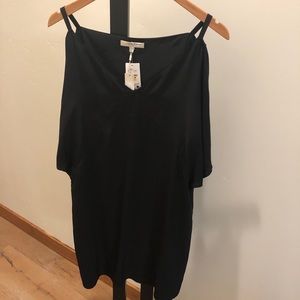 Lavender Brown Silk Cold Shoulder Midi Dress